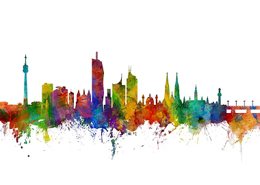 Vienna Austria Skyline