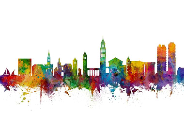 Split Croatia Skyline