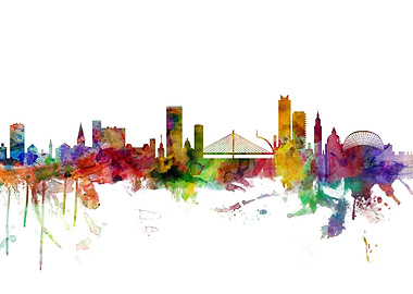 Liege Belgium Skyline