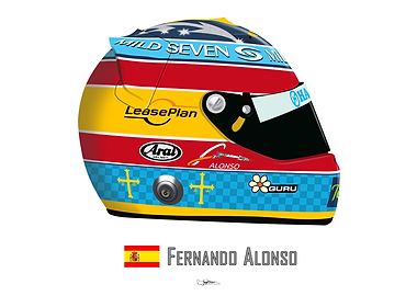Fernando Alonso Helmet
