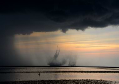 Waterspouts in the bay