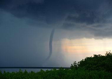 Waterspout over Tampa Bay