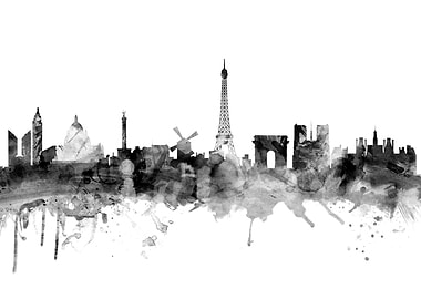 Paris France Skyline