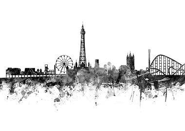 Blackpool England Skyline