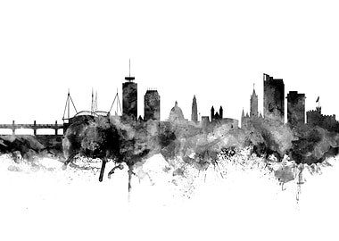 Cardiff Wales Skyline