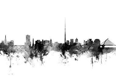 Dublin Ireland Skyline