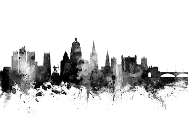 Nottingham England Skyline