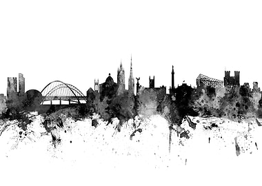 Newcastle England Skyline