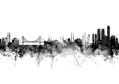 Istanbul Turkey Skyline