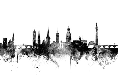 Shrewsbury England Skyline