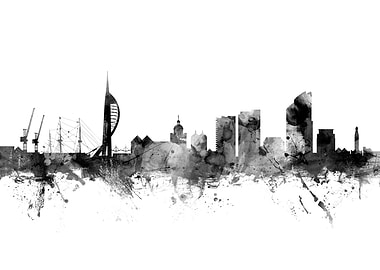 Portsmouth England Skyline