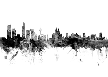 Liverpool England Skyline