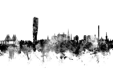 Malmo Sweden Skyline