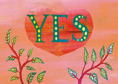YES Heart Leaves