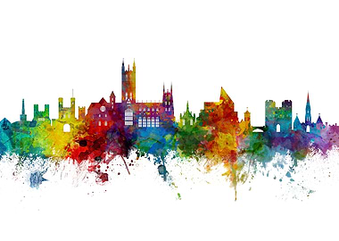 Canterbury England Skyline