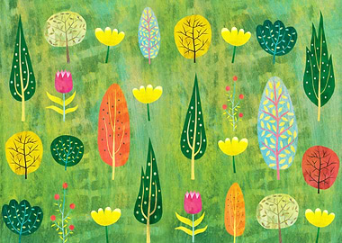 Meadow With Wild Flowers