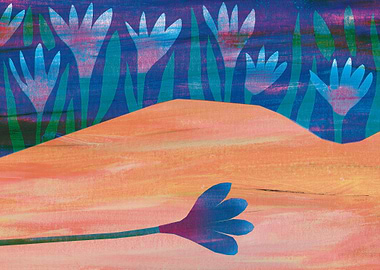 Nude Covered With Flower