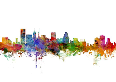 Baltimore Maryland Skyline