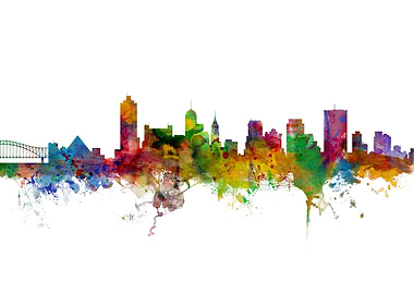 Memphis Tennessee Skyline