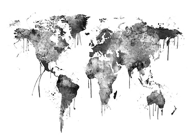 World Map Watercolour