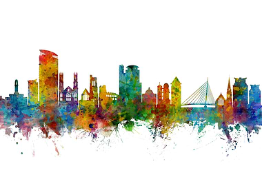 Swansea Wales Skyline