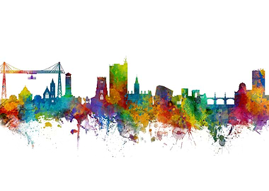 Newport Wales Skyline