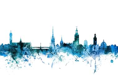 Stockholm Sweden Skyline