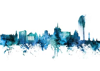 Geneva Switzerland Skyline