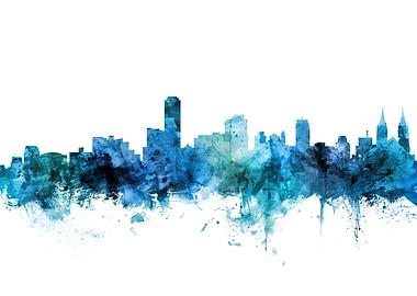 Adelaide Australia Skyline