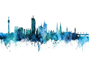 Vienna Austria Skyline