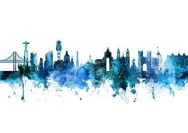 Lisbon Portugal Skyline