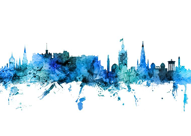 Edinburgh Scotland Skyline