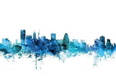 Baltimore Maryland Skyline
