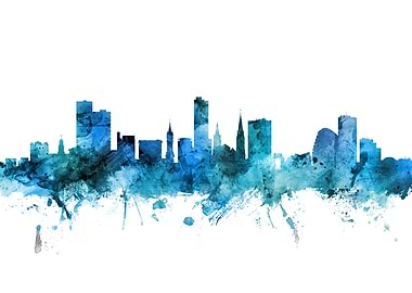 Leicester England Skyline