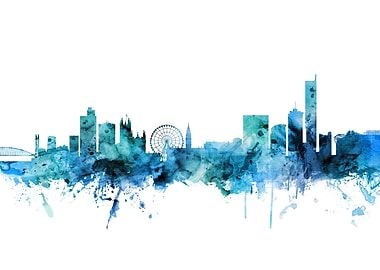 Manchester England Skyline