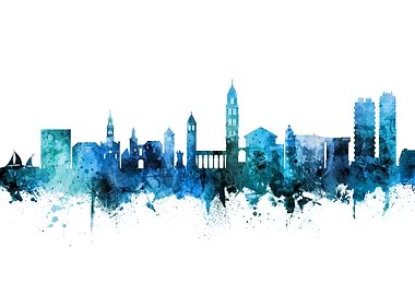 Split Croatia Skyline