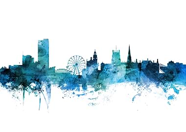 Sheffield England Skyline