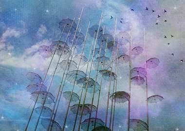 Sky umbrellas