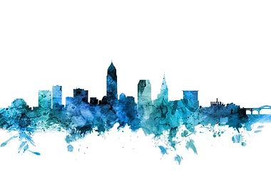 Cleveland Ohio Skyline