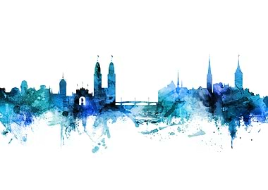 Zurich Switzerland Skyline