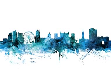 Nottingham England Skyline