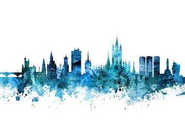 Aberdeen Scotland Skyline