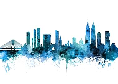 Mumbai India Skyline