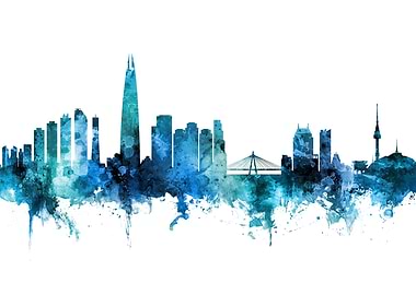 Seoul South Korea Skyline