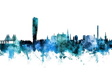 Malmo Sweden Skyline