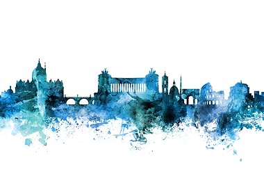 Rome Italy Skyline