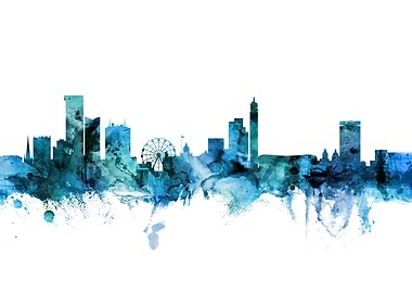 Birmingham England Skyline