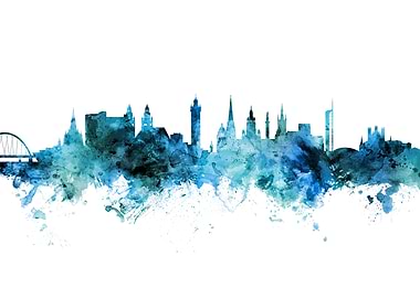 Glasgow Scotland Skyline