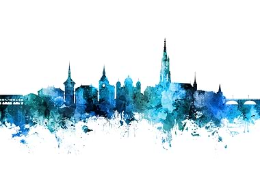 Bern Switzerland Skyline