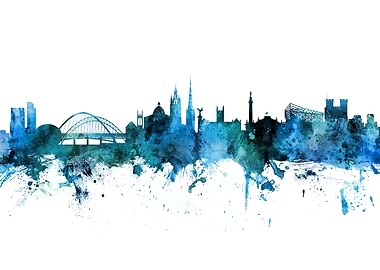 Newcastle England Skyline